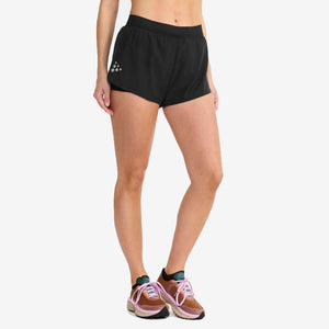 Women's PRO Hypervent Split Shorts 2 (Black)