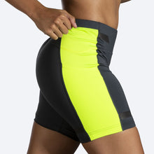 Load image into Gallery viewer, Women&#39;s Run Visible 6&quot; Short Tight (Asphalt/Nightlife)