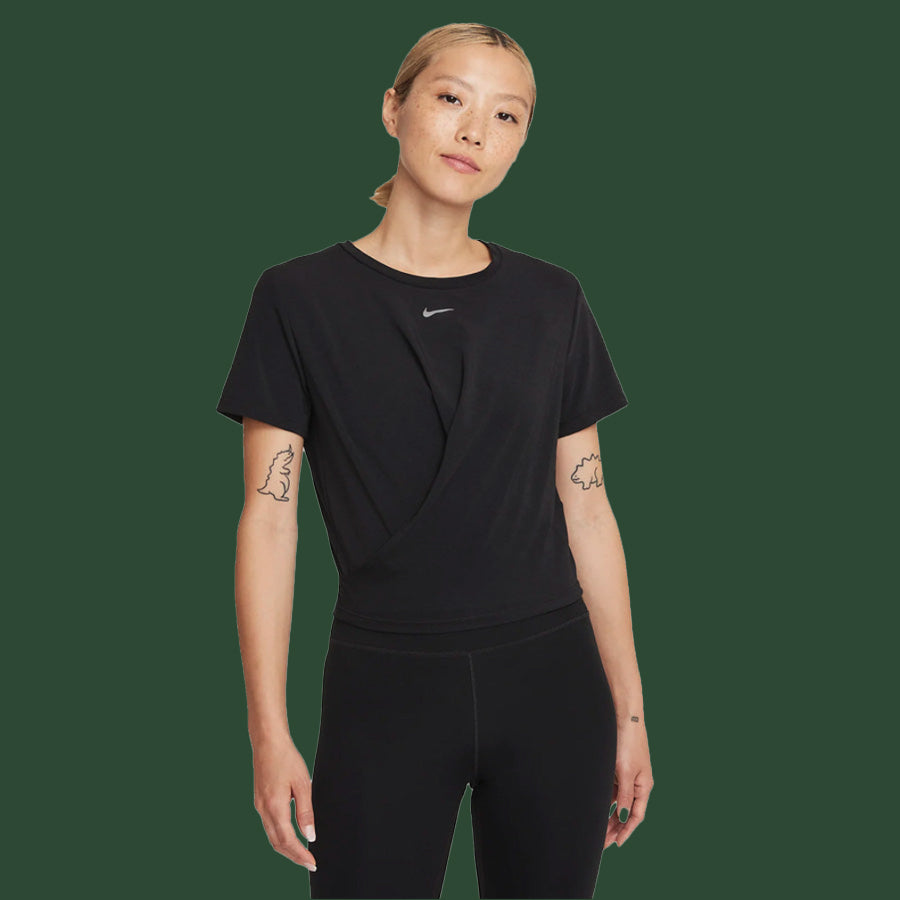 Nike Dri-FIT One Luxe Women's Twist Cropped Short-Sleeve Top