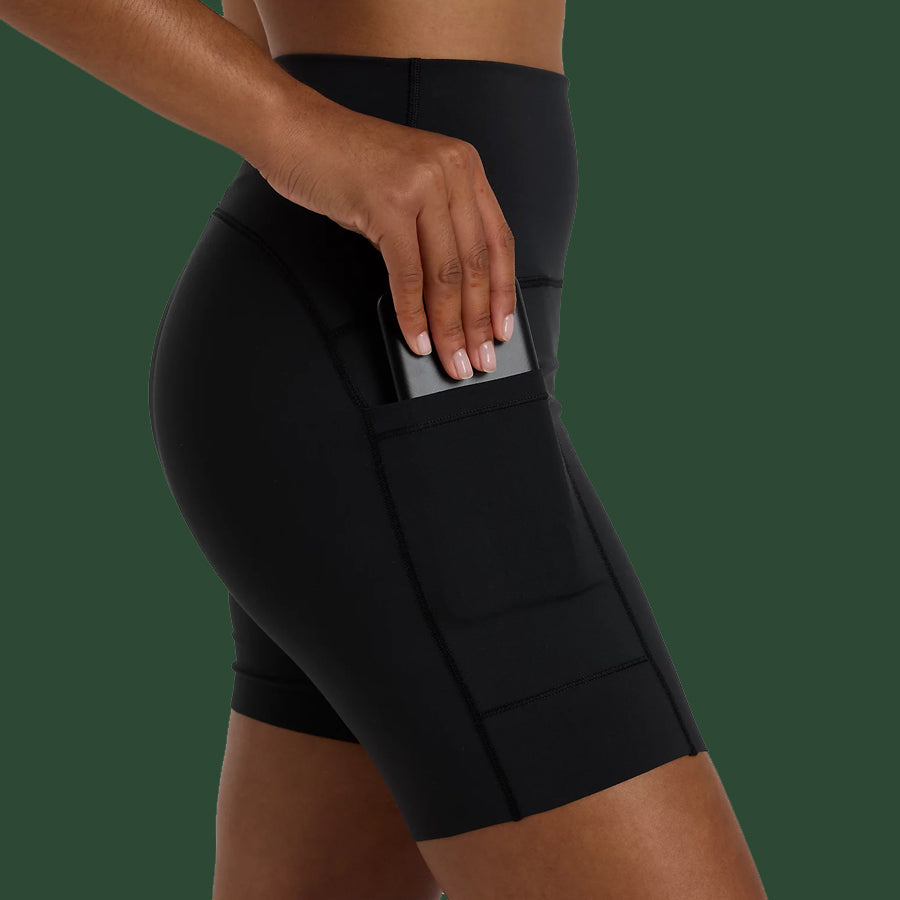 Women's New Balance Sleek Pocket High Rise Short 6"