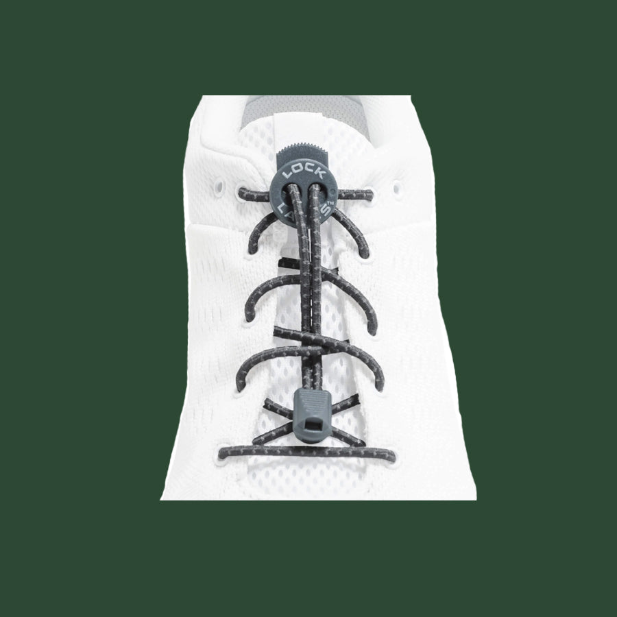 Lock Laces Reflective (Storm Gray)