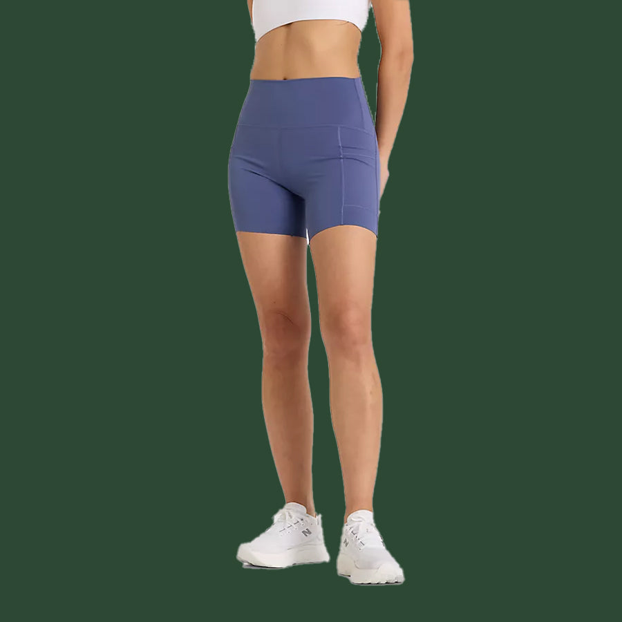 Women's New Balance Sleek Pocket High Rise Short 6"