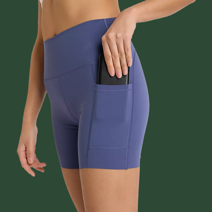 Women's New Balance Sleek Pocket High Rise Short 6"