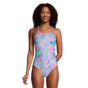 Women's Printed Tie Back One Piece