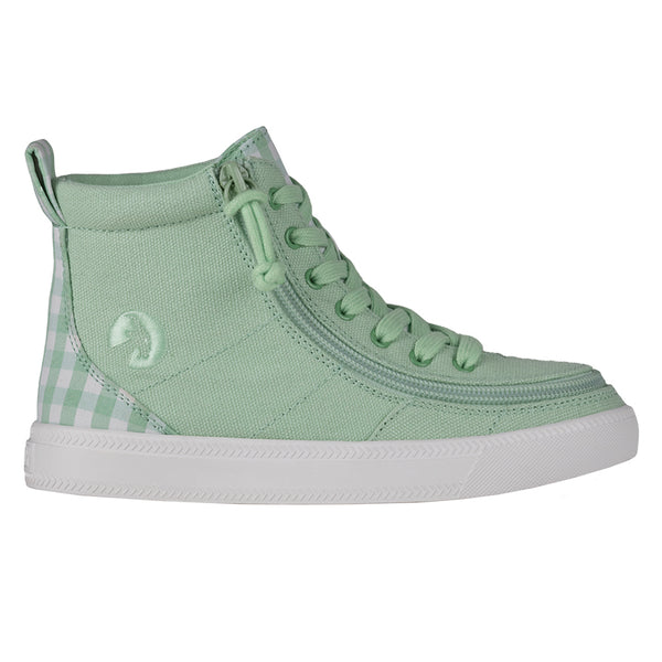 Kid's Classic Lace High (Green Gingham)