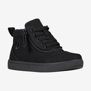 Kid's Short Wrap High Tops Extra Wide (Black to the Floor)