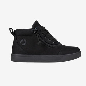 Kid's Short Wrap High Tops Extra Wide (Black to the Floor)
