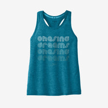 Load image into Gallery viewer, Women&#39;s Distance Tank 2.0 (Heather Lagoon/Chasing Dreams)