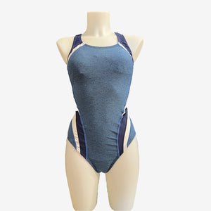 Heather Quantum Fusion Splice Women's Athletic Swimsuit