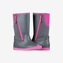 Load image into Gallery viewer, Billy Rain Boots (Grey/Fuchsia)