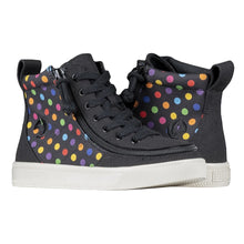Load image into Gallery viewer, Kid&#39;s Classic Lace High (Black Polka)