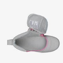 Load image into Gallery viewer, Kids&#39; Grey/Pink BILLY D|R Short Wrap High Tops (Wide)