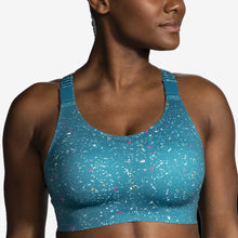 Load image into Gallery viewer, Dare Racerback 2.0 Sports Bra (Lagoon Speckle Print)