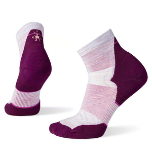 Women's Run Targeted Cushion Ankle Socks (Purple Eclipse)