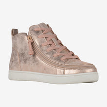 Load image into Gallery viewer, Women&#39;s BILLY Sneaker Lace Mid Tops Wide (Rose Gold)