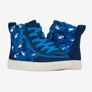 Toddler BILLY Classic Lace Highs (Blue Sharks)
