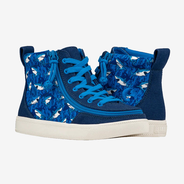 Kid's Classic Lace High (Blue Sharks)