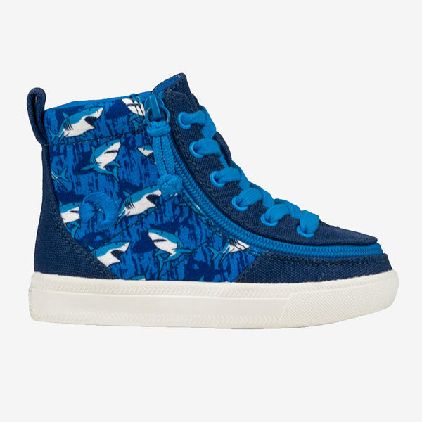 Toddler BILLY Classic Lace Highs (Blue Sharks)