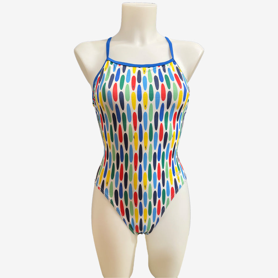 Printed X Back Onepiece (Popsicle)