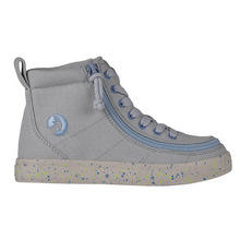 Load image into Gallery viewer, Kid&#39;s Classic Lace High (Grey/Blue Speckle)