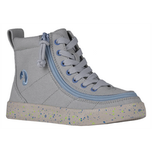 Load image into Gallery viewer, Kid&#39;s Classic Lace High (Grey/Blue Speckle)